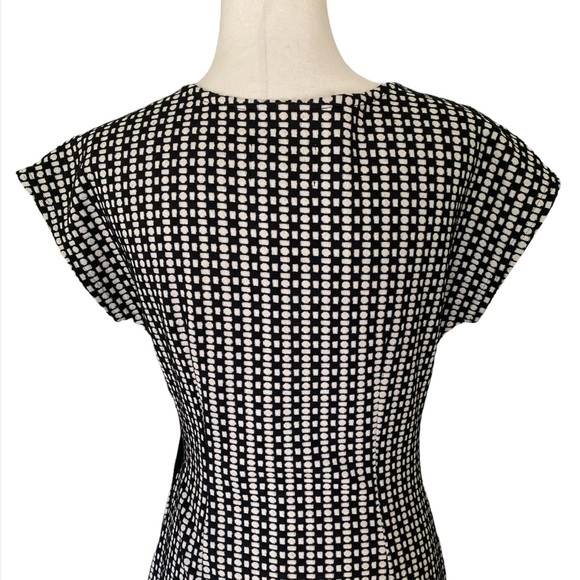 Anthropologie Saturday Sunday Isabel Polka Dot Print Faux Wrap Bow Dress - S - Picture 7 of 13